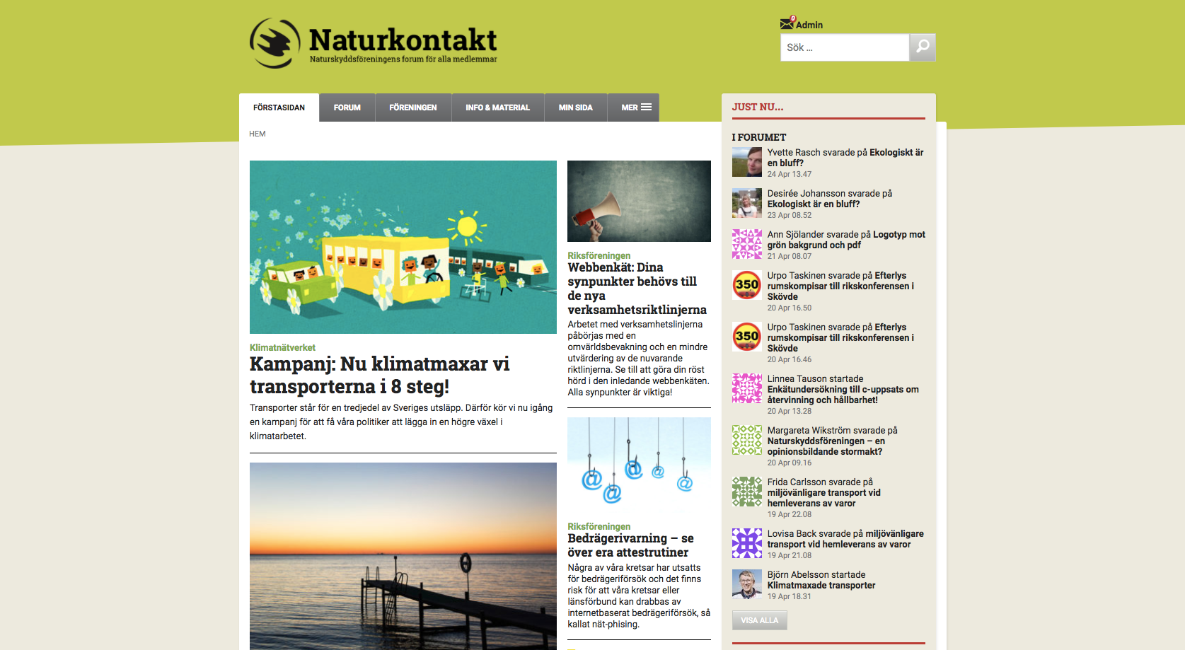 Naturkontakt home page