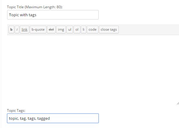 tagging a topic